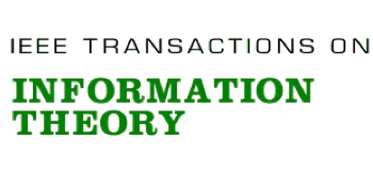 Paper published in IEEE Transactions on Information Theory!